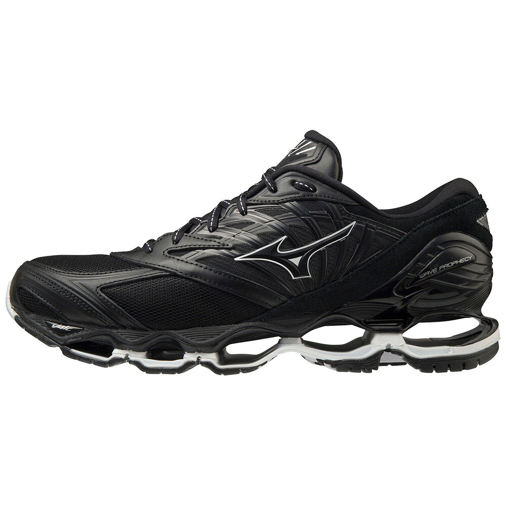 Deportivas Mizuno Wave Prophecy LS Kuro Hombre Negras/Blancas Baratas QRVZ-50924